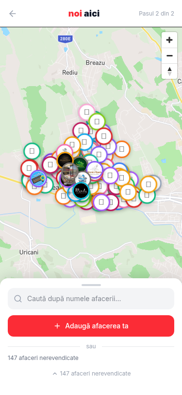 Caută afacerea ta pe platformă