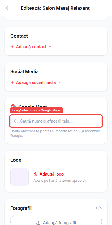 Google Maps linking